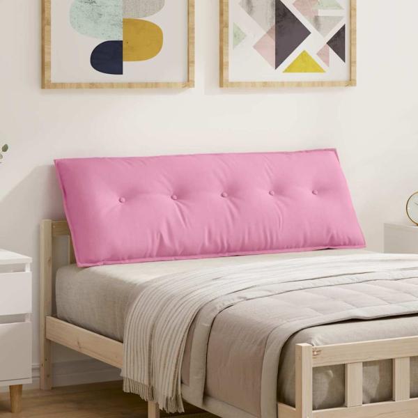 ARDEBO.de - Rücken Kissen Rosa 140 x 19 x 50 cm Stoff