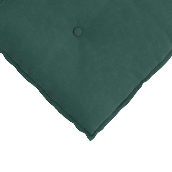 Rücken Kissen Dunkelgrün 140 x 50 cm Cordstoff