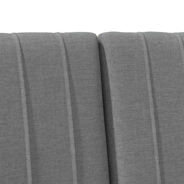 Gepolstertes Kopfteil Dunkelgrau 180 cm Massives Kiefernholz