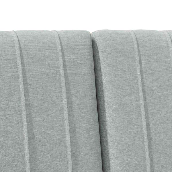 Gepolstertes Kopfteil Hellgrau 180 cm Massives Kiefernholz