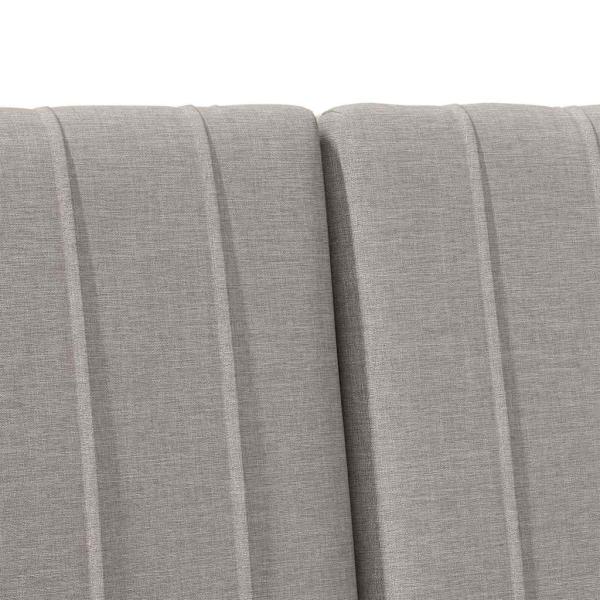 Gepolstertes Kopfteil Taupe 135 cm Massives Kiefernholz