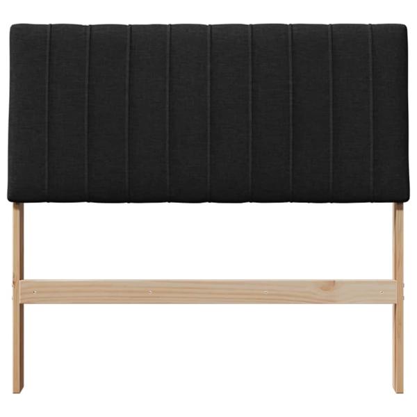 Gepolstertes Kopfteil Schwarz 100 cm Massives Kiefernholz
