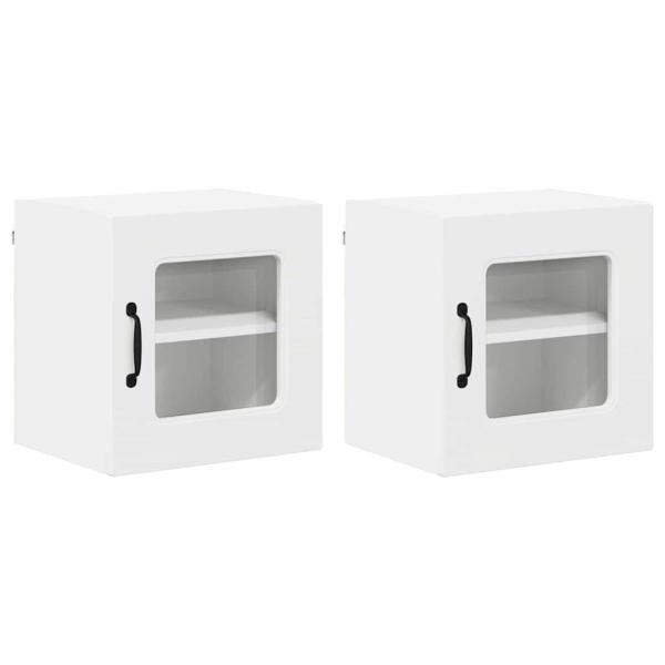 Küchenhängeschrank 2 pcs Weiß 40 x 31 x 40 cm Holzwerkstoff
