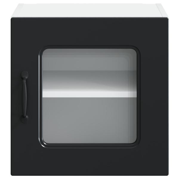 ARDEBO.de - Küchenhängeschrank 2 pcs Schwarz 40 x 31 x 40 cm Holzwerkstoff