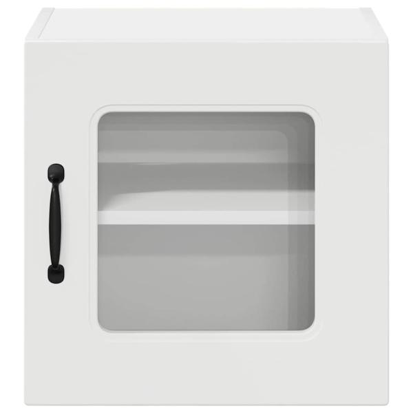 Küchenhängeschrank mit Tür 2 pcs Hochglanz Weiß 40 x 31 x 40 cm