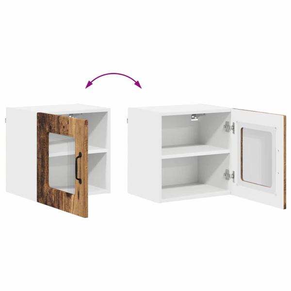 Küchenhängeschrank 2 pcs Altholz 40 x 31 x 40 cm Holzwerkstoff