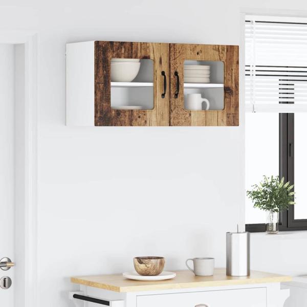 Küchenhängeschrank 2 pcs Altholz 40 x 31 x 40 cm Holzwerkstoff