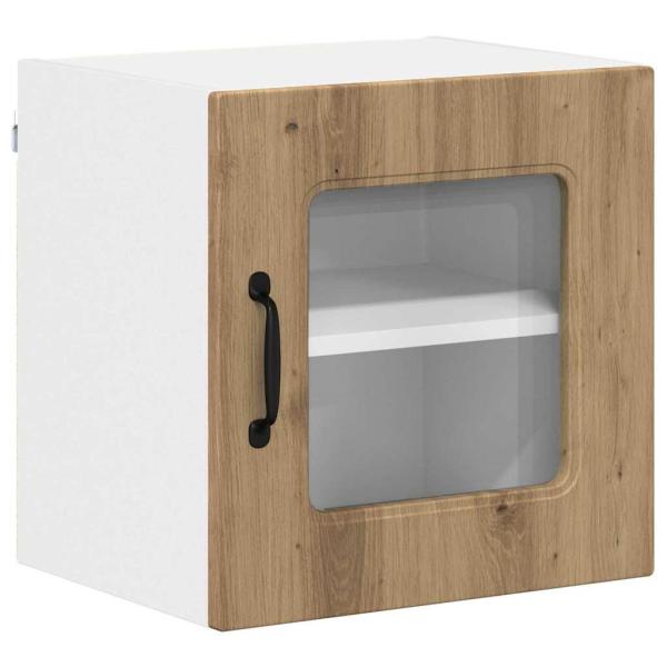 Küchenhängeschrank mit Tür 2 pcs Artisan-Eiche 40 x 31 x 40 cm