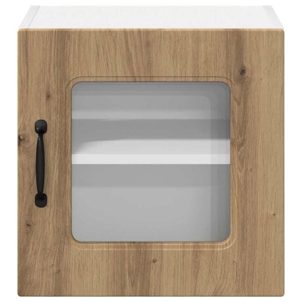 Küchenhängeschrank mit Tür 2 pcs Artisan-Eiche 40 x 31 x 40 cm