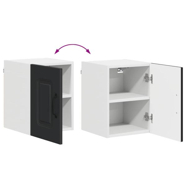 ARDEBO.de - Küchenhängeschrank 2 pcs Schwarz 30 x 31 x 40 cm Holzwerkstoff