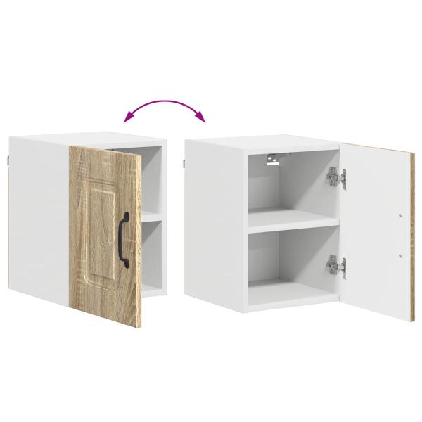 Küchenhängeschrank mit Regal 2 pcs Sonoma-Eiche 30 x 31 x 40 cm