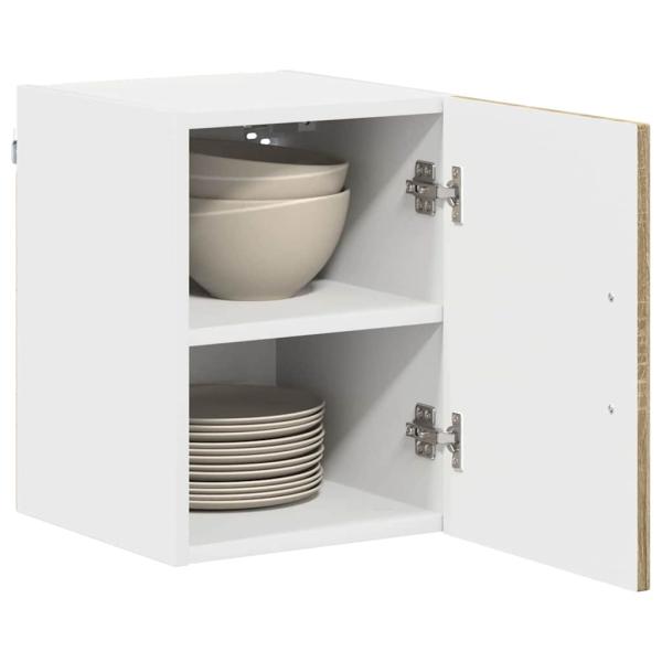 Küchenhängeschrank mit Regal 2 pcs Sonoma-Eiche 30 x 31 x 40 cm