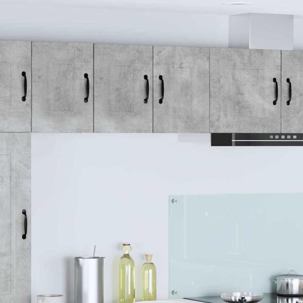 ARDEBO.de - Küchenhängeschrank mit Regal 2 pcs Beton Grau 30 x 31 x 40 cm
