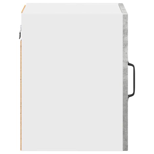 Küchenhängeschrank mit Regal 2 pcs Beton Grau 30 x 31 x 40 cm