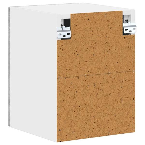 Küchenhängeschrank mit Regal 2 pcs Beton Grau 30 x 31 x 40 cm