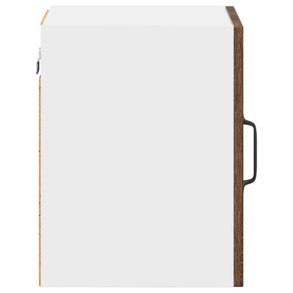 Küchenhängeschrank mit Regal Braun Eichen-Optik 30 x 31 x 40 cm