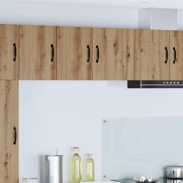 ARDEBO.de - Küchenhängeschrank mit Tür 2 pcs Artisan-Eiche 30 x 31 x 40 cm