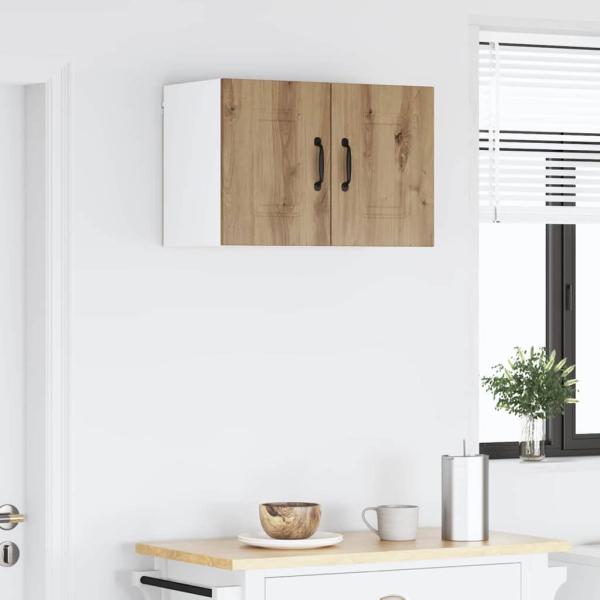 Küchenhängeschrank mit Tür 2 pcs Artisan-Eiche 30 x 31 x 40 cm