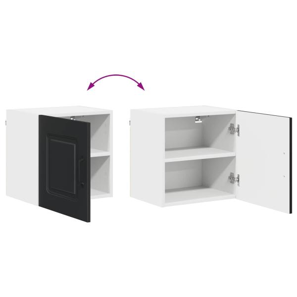 Küchenhängeschrank 2 pcs Schwarz 40 x 31 x 40 cm Holzwerkstoff