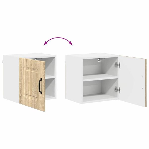 Küchenhängeschrank mit Regal 2 pcs Sonoma-Eiche 40 x 31 x 40 cm