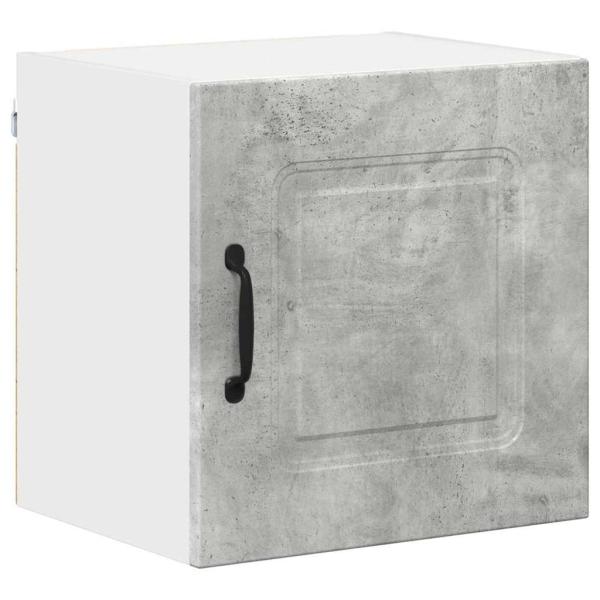 Küchenhängeschrank mit Regal 2 pcs Beton Grau 40 x 31 x 40 cm
