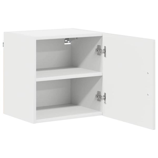 Küchenhängeschrank mit Tür 2 pcs Hochglanz Weiß 40 x 31 x 40 cm