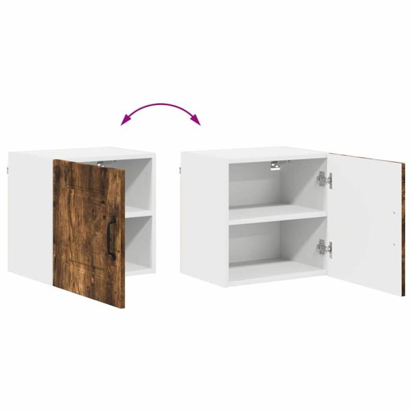 Küchenhängeschrank mit Regal Geräucherte Eiche 40 x 31 x 40 cm