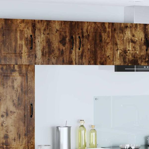 ARDEBO.de - Küchenhängeschrank 2 pcs Geräucherte Eiche 40 x 31 x 40 cm