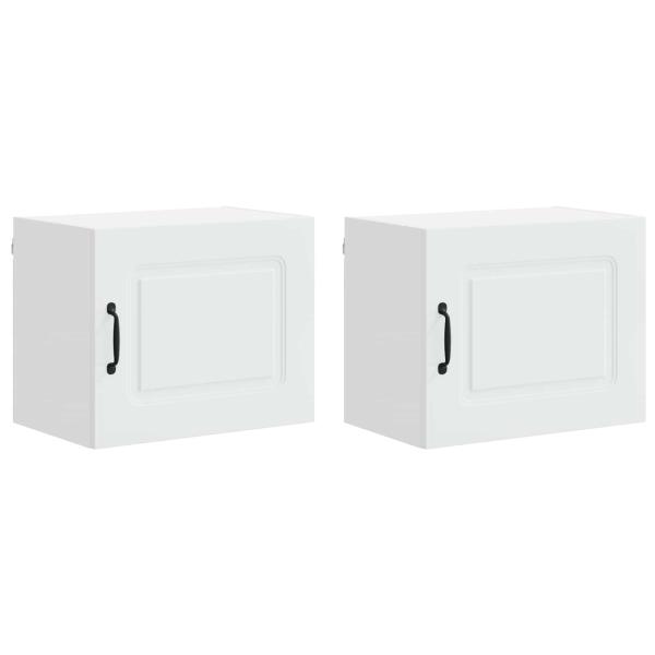 ARDEBO.de - Küchenhängeschrank 2 pcs Weiß 50 x 31 x 40 cm Holzwerkstoff