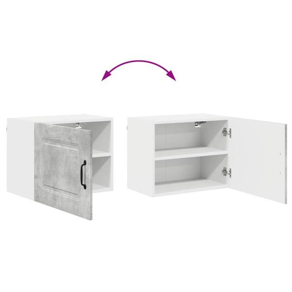 Küchenhängeschrank Beton Grau 50 x 31 x 40 cm Holzwerkstoff