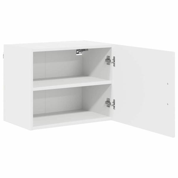 Küchenhängeschrank mit Tür 2 pcs Hochglanz Weiß 50 x 31 x 40 cm