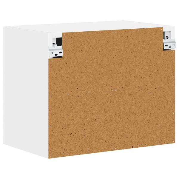 Küchenhängeschrank mit Tür 2 pcs Hochglanz Weiß 50 x 31 x 40 cm