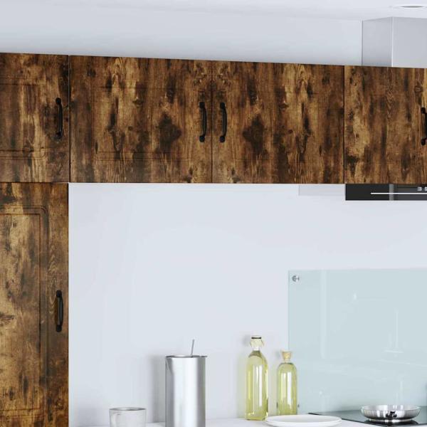 ARDEBO.de - Küchenhängeschrank 2 pcs Geräucherte Eiche 50 x 31 x 40 cm