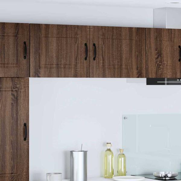 ARDEBO.de - Küchenhängeschrank mit Regal Braun Eichen-Optik 50 x 31 x 40 cm