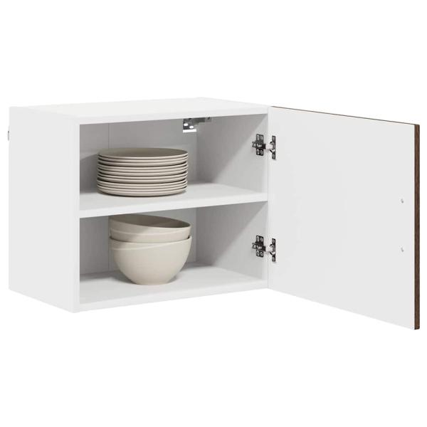 Küchenhängeschrank mit Regal Braun Eichen-Optik 50 x 31 x 40 cm