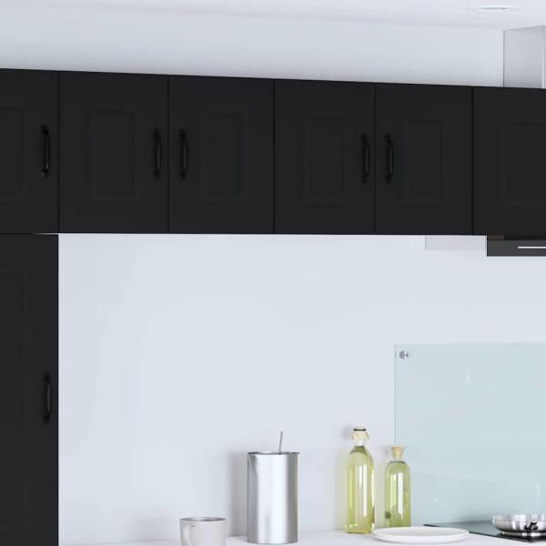 ARDEBO.de - Küchenhängeschrank Schwarz 60 x 31 x 40 cm Holzwerkstoff