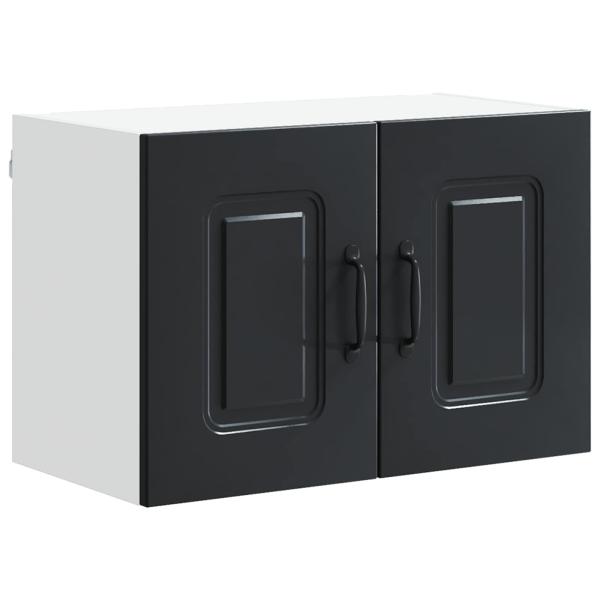 Küchenhängeschrank 2 pcs Schwarz 60 x 31 x 40 cm Holzwerkstoff