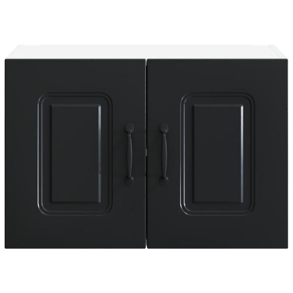 Küchenhängeschrank 2 pcs Schwarz 60 x 31 x 40 cm Holzwerkstoff