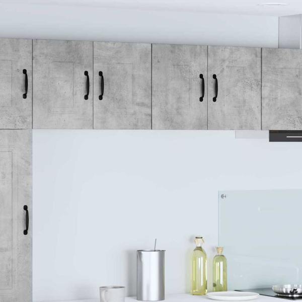 ARDEBO.de - Küchenhängeschrank mit Regal 2 pcs Beton Grau 60 x 31 x 40 cm