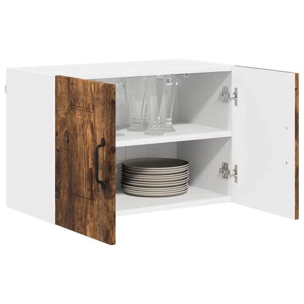 Küchenhängeschrank mit Regal Geräucherte Eiche 60 x 31 x 40 cm
