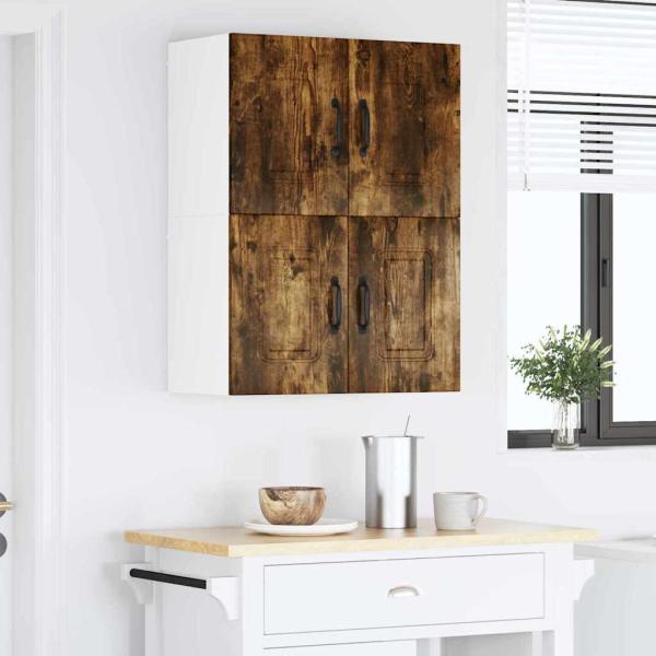 Küchenhängeschrank mit Regal Geräucherte Eiche 60 x 31 x 40 cm
