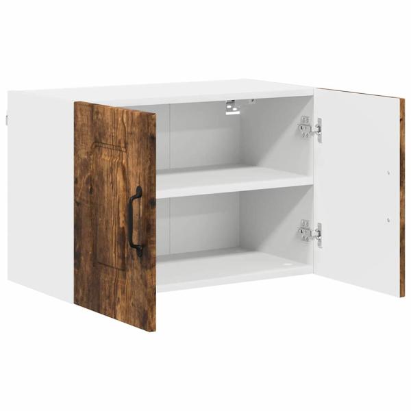 Küchenhängeschrank mit Regal Geräucherte Eiche 60 x 31 x 40 cm