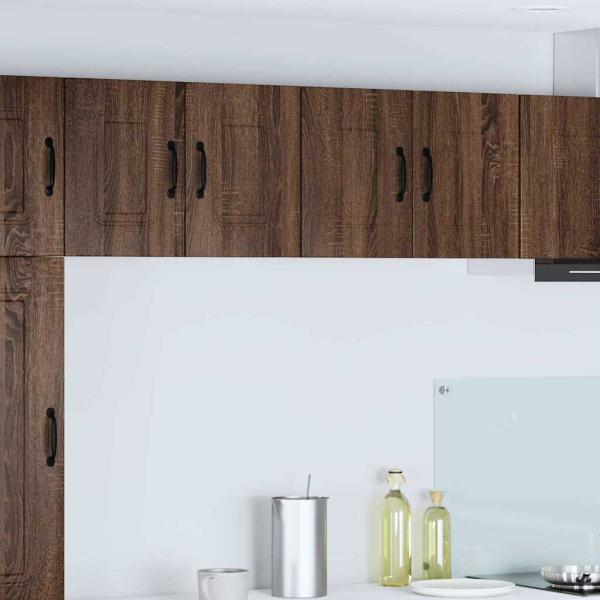 ARDEBO.de - Küchenhängeschrank mit Regal Braun Eichen-Optik 60 x 31 x 40 cm