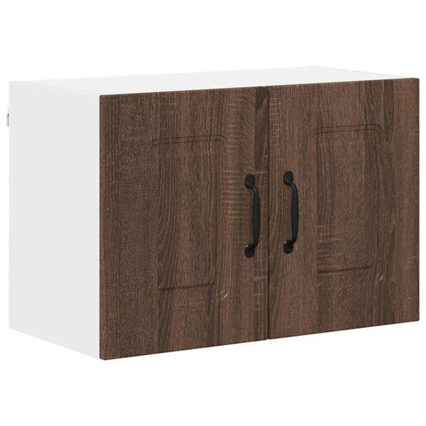 Küchenhängeschrank mit Regal Braun Eichen-Optik 60 x 31 x 40 cm