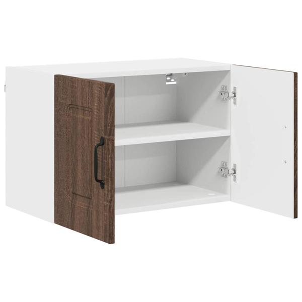 Küchenhängeschrank mit Regal Braun Eichen-Optik 60 x 31 x 40 cm