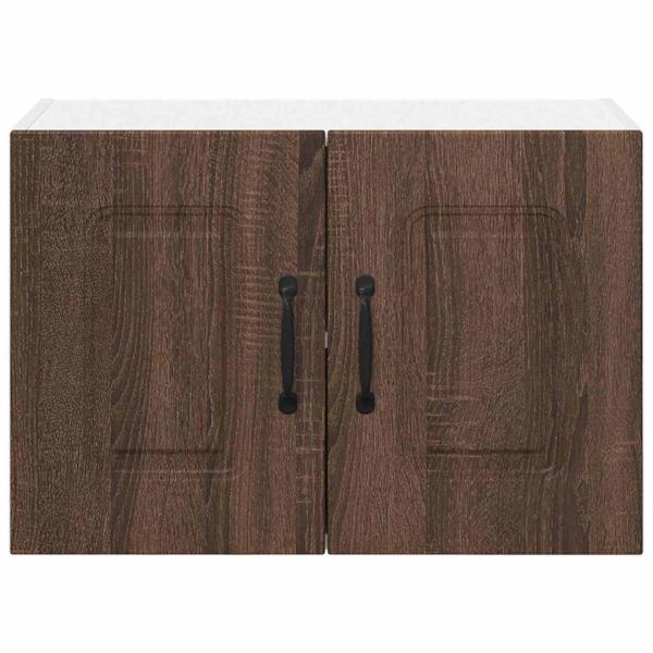 Küchenhängeschrank mit Regal Braun Eichen-Optik 60 x 31 x 40 cm