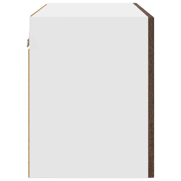 Küchenhängeschrank mit Regal Braun Eichen-Optik 60 x 31 x 40 cm