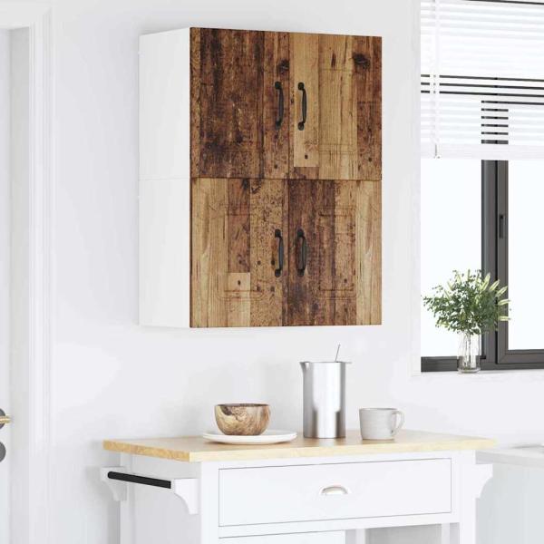 Küchenhängeschrank 2 pcs Altholz 60 x 31 x 40 cm Holzwerkstoff
