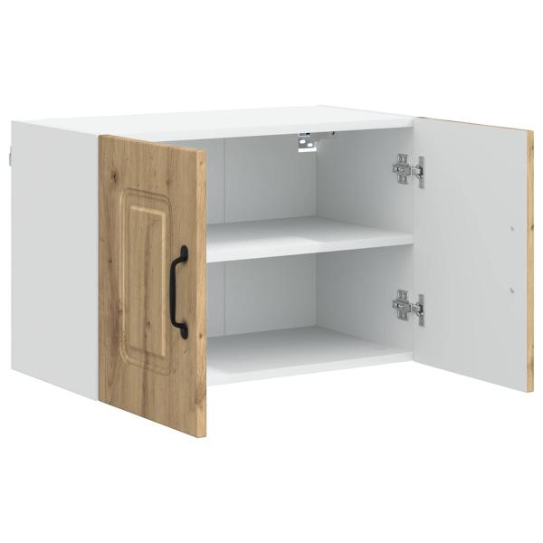 Küchenhängeschrank mit Tür 2 pcs Artisan-Eiche 60 x 31 x 40 cm