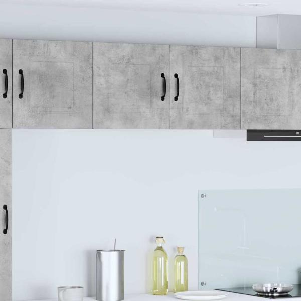 ARDEBO.de - Küchenhängeschrank Beton Grau 80 x 31 x 40 cm Holzwerkstoff